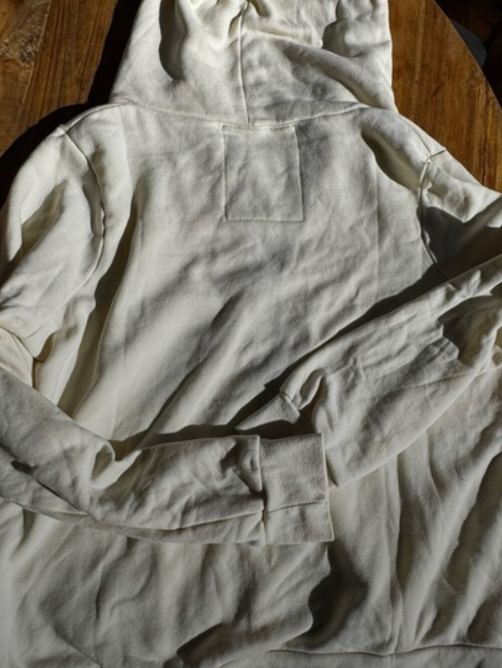 Aviator Nation Women's Cream Zip-Up Hoodie with Retro Stripe - Picture 3 of 5